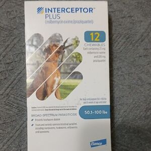 Elan Interceptor Plus Dog Chewables - Blue and White